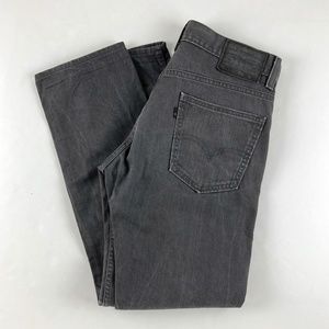 Levi's 513 Slim Straight Jeans Gray 31x30 100% Cotton